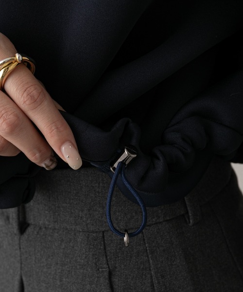 russet（ラシット）の「【ANOTHER BRANCH】シャーリングショートパーカー (O-713)（パーカー・レディース・ネイビー/グレー/アイボリー・FREE）」の6枚目の写真