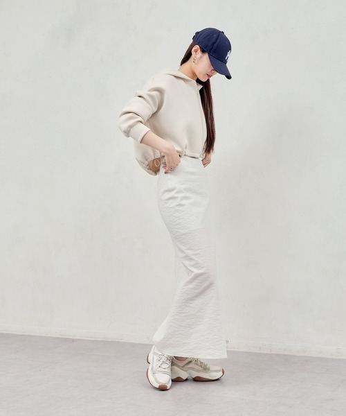 russet（ラシット）の「【ANOTHER BRANCH】シャーリングショートパーカー (O-713)（パーカー・レディース・ネイビー/グレー/アイボリー・FREE）」の16枚目の写真