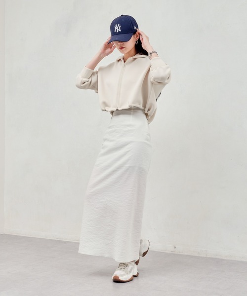 russet（ラシット）の「【ANOTHER BRANCH】シャーリングショートパーカー (O-713)（パーカー・レディース・ネイビー/グレー/アイボリー・FREE）」の18枚目の写真