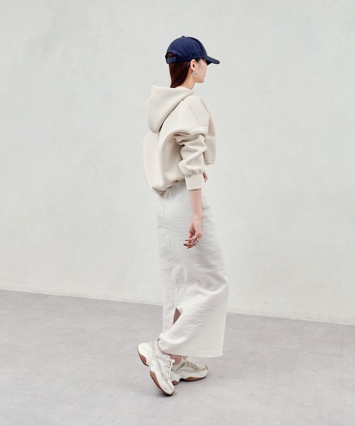 russet（ラシット）の「【ANOTHER BRANCH】シャーリングショートパーカー (O-713)（パーカー・レディース・ネイビー/グレー/アイボリー・FREE）」の21枚目の写真