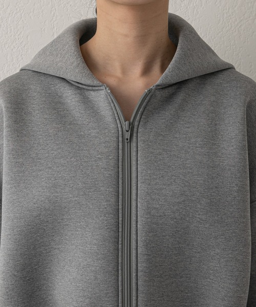 russet（ラシット）の「【ANOTHER BRANCH】シャーリングショートパーカー (O-713)（パーカー・レディース・ネイビー/グレー/アイボリー・FREE）」の17枚目の写真