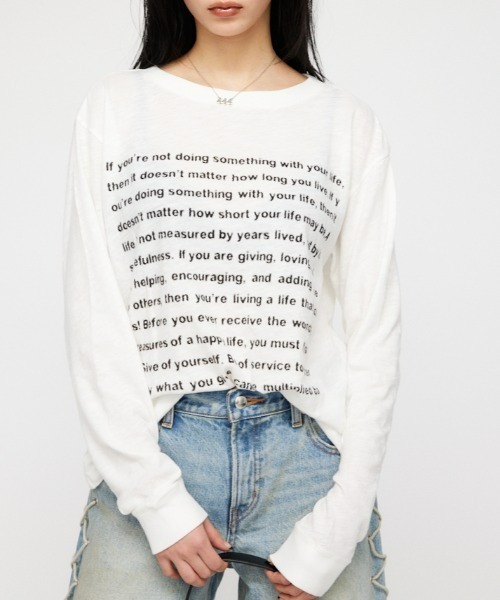 LAGUA GEM（ラグアジェム）の「BIG プリントロングTシャツ（Tシャツ