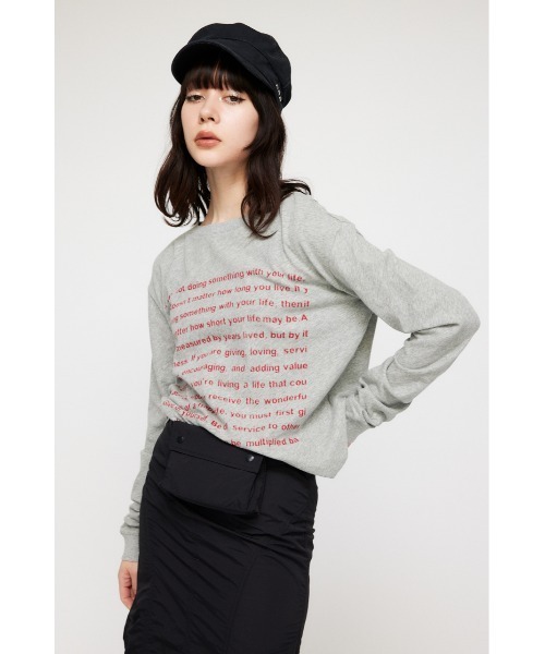 LAGUA GEM ラグアジェム BIG PRINT ロングTシャツ LAGUA GEM（ラグアジェム）の「BIG プリントロングTシャツ（T