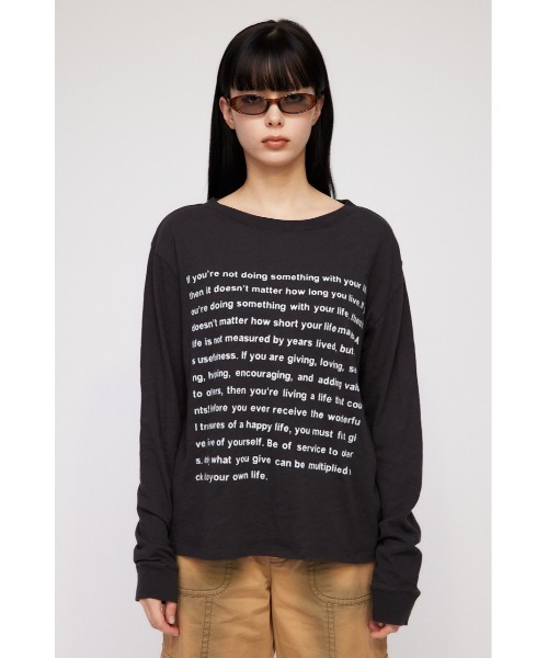 LAGUA GEM ラグアジェム BIG PRINT ロングTシャツ LAGUA GEM（ラグアジェム）の「BIG プリントロングTシャツ（T