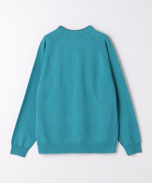 green label relaxing（グリーンレーベルリラクシング）の「ハイツイスト コットン ラグラン クルーネック ニット -ウォッシャブル・接触冷感-（ニット/セーター・メンズ・ライトグレー/ターコイズブルー/ネイビー・XL/L/M/S）」の11枚目の写真