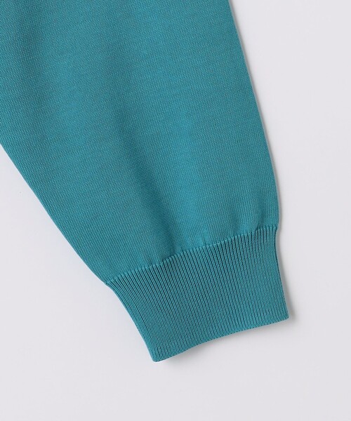green label relaxing（グリーンレーベルリラクシング）の「ハイツイスト コットン ラグラン クルーネック ニット -ウォッシャブル・接触冷感-（ニット/セーター・メンズ・ライトグレー/ターコイズブルー/ネイビー・XL/L/M/S）」の13枚目の写真