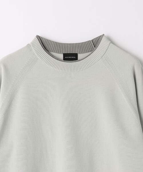 green label relaxing（グリーンレーベルリラクシング）の「ハイツイスト コットン ラグラン クルーネック ニット -ウォッシャブル・接触冷感-（ニット/セーター・メンズ・ライトグレー/ターコイズブルー/ネイビー・XL/L/M/S）」の19枚目の写真