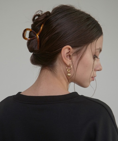 MIELI INVARIANT(ミエリインヴァリアント)の「Circular Mix Hair Clip(バレッタ/ヘアクリップ・レディース・ベージュ/ブラウン・FREE)」の7枚目の写真