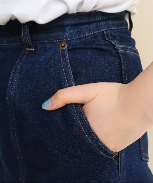I am I in fact...(アイアムアイインファクト)の「12.5OZ RIBBON DENIM(デニムパンツ・レディース・サックスブルー/ネイビー・M/S)」の20枚目の写真