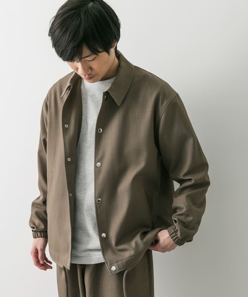 URBAN RESEARCH DOORS（アーバンリサーチドアーズ）の「『セットアップ対応』セオアルファコーチジャケット（ブルゾン・メンズ・モカ/ネイビー/スミクロ・MEDIUM/LARGE）」の6枚目の写真
