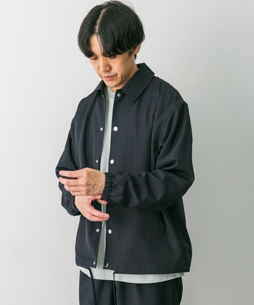 URBAN RESEARCH DOORS（アーバンリサーチドアーズ）の「『セットアップ対応』セオアルファコーチジャケット（ブルゾン・メンズ・モカ/ネイビー/スミクロ・MEDIUM/LARGE）」の11枚目の写真