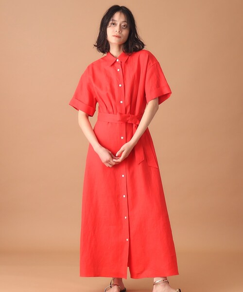 DRESSTERIOR ドレステリア　コットン100% シャツワンピース　半袖 DRESSTERIOR - DRESSTERIOR ドレステリア コットン100% シャツ