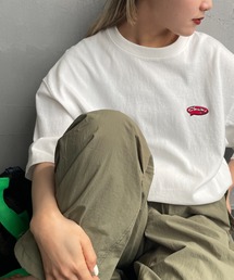 【WEB限定】[CHUMS/チャムス] ワンポイント刺繍ロゴ オーバーサイズTシャツ