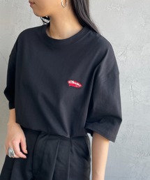 【WEB限定】[CHUMS/チャムス] ワンポイント刺繍ロゴ オーバーサイズTシャツ