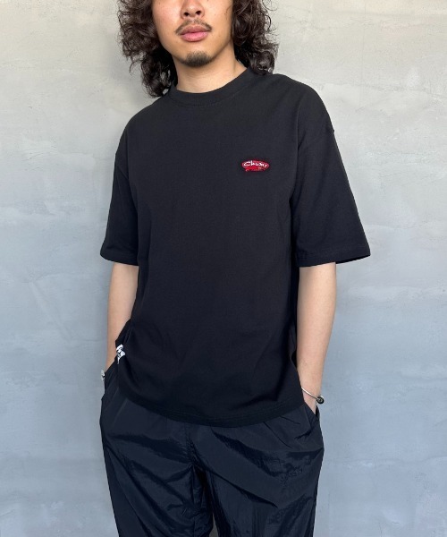 CHUMS（チャムス）の「【WEB限定】[CHUMS/チャムス] ワンポイント刺繍ロゴ オーバーサイズTシャツ（Tシャツ/カットソー・レディース・ホワイト/ブラック/グレイッシュベージュ・M/L/XL）」の11枚目の写真