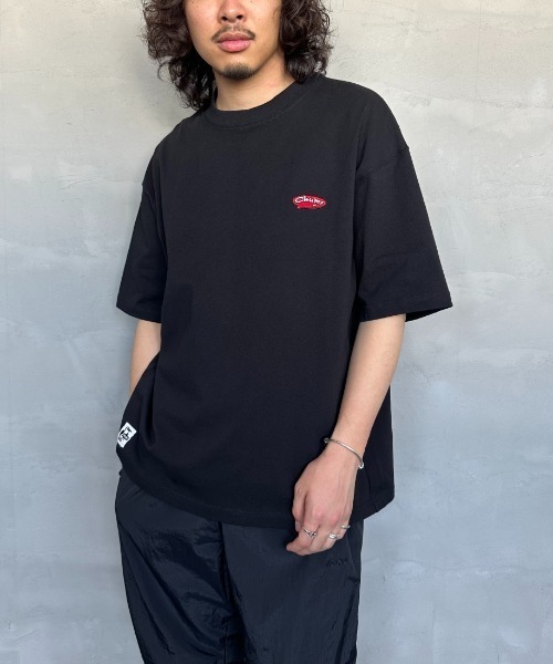 CHUMS（チャムス）の「【WEB限定】[CHUMS/チャムス] ワンポイント刺繍ロゴ オーバーサイズTシャツ（Tシャツ/カットソー・レディース・ホワイト/ブラック/グレイッシュベージュ・M/L/XL）」の14枚目の写真