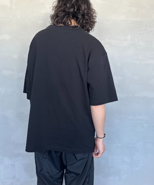 CHUMS（チャムス）の「【WEB限定】[CHUMS/チャムス] ワンポイント刺繍ロゴ オーバーサイズTシャツ（Tシャツ/カットソー・レディース・ホワイト/ブラック/グレイッシュベージュ・M/L/XL）」の19枚目の写真