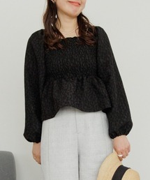 flower | フラワーシャーリングブラウス2(シャツ/ブラウス)