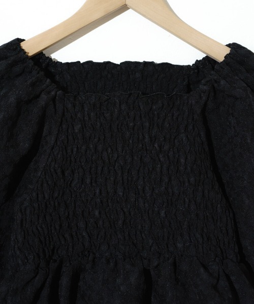 flower（フラワー）の「フラワーシャーリングブラウス2（シャツ/ブラウス・レディース・ホワイト/ブラック・FREE）」の14枚目の写真