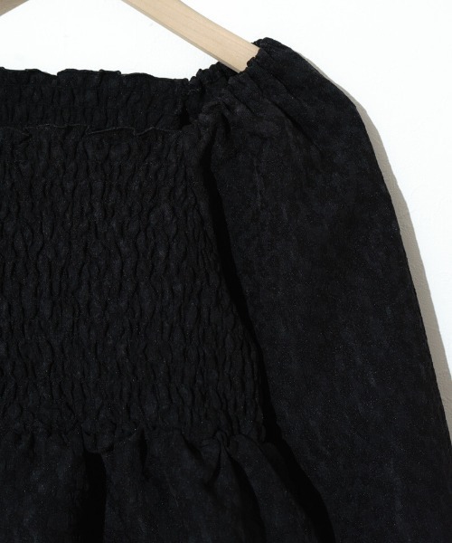 flower（フラワー）の「フラワーシャーリングブラウス2（シャツ/ブラウス・レディース・ホワイト/ブラック・FREE）」の15枚目の写真