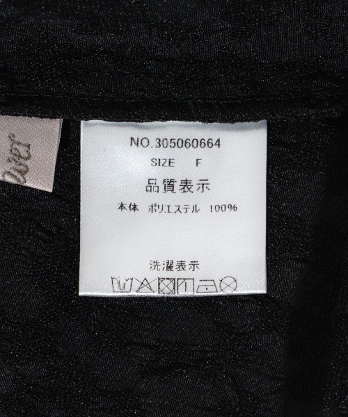 flower（フラワー）の「フラワーシャーリングブラウス2（シャツ/ブラウス・レディース・ホワイト/ブラック・FREE）」の9枚目の写真