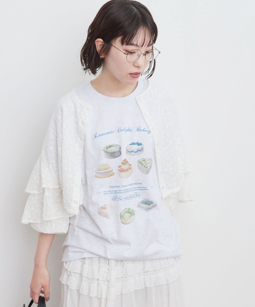 fig Ｌondon（フィグロンドン）の「●Olive bolero（シャツ/ブラウス・レディース・ホワイト/ブラック・FREE）」の14枚目の写真