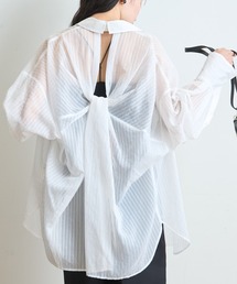 Rouge vif | 【追加3】バックシャンツイストシアーシャツ(シャツ/ブラウス)