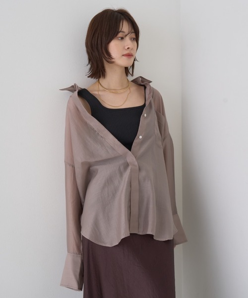 定番人気】【ロングセラー】バックツイストシアーシャツ（シャツ