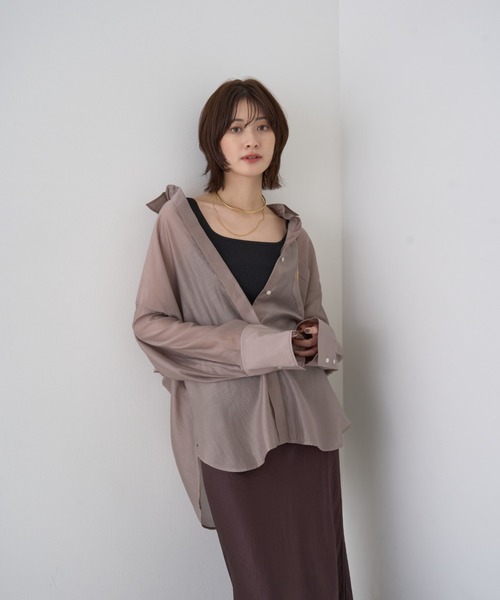 Rouge vif anna バックツイストシャツ シアー ルージュヴィフ Rouge vif Anna（ルージュヴィフアンナ）の「バックツイスト