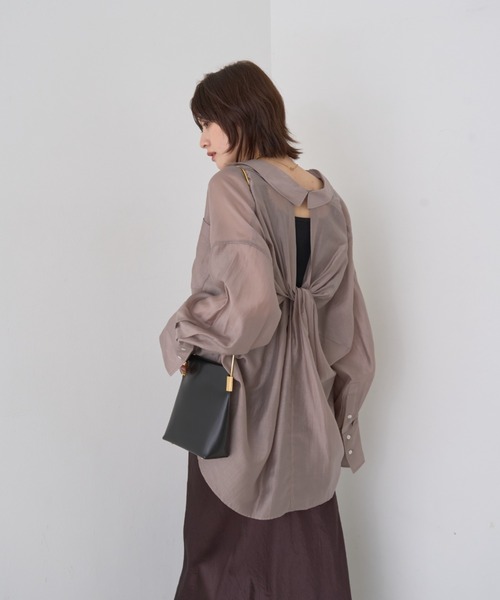 Rouge vif バックツイストシアーシャツ レディース Rouge vif ブラウス シャツ 「追加3」バックツイストシアー