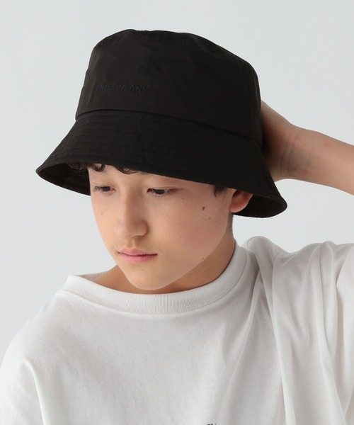 GLOBAL WORK（グローバルワーク）の「撥水ロゴバケハ/AND YUA ANY/104867（ハット・キッズ・ブラック・FREE）」の4枚目の写真