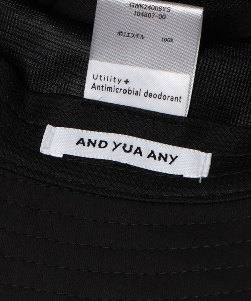 GLOBAL WORK（グローバルワーク）の「撥水ロゴバケハ/AND YUA ANY/104867（ハット・キッズ・ブラック・FREE）」の14枚目の写真