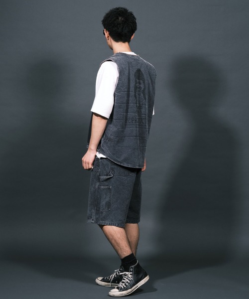 RePRODUCTION LABEL(リプロダクションレーベル)の「【ユニセックス】【RePRODUCTION LABEL / リプロダクションレーベル】ダックワイドハーフパンツ(その他パンツ・レディース・ブルー/チャコールグレー・FREE)」の10枚目の写真