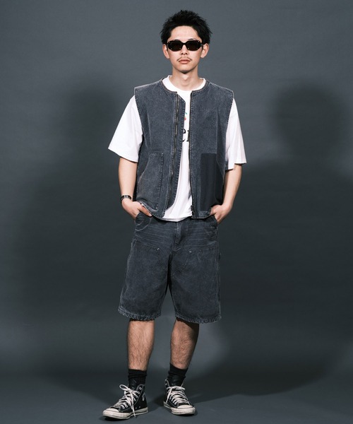 RePRODUCTION LABEL(リプロダクションレーベル)の「【ユニセックス】【RePRODUCTION LABEL / リプロダクションレーベル】ダックワイドハーフパンツ(その他パンツ・レディース・ブルー/チャコールグレー・FREE)」の9枚目の写真