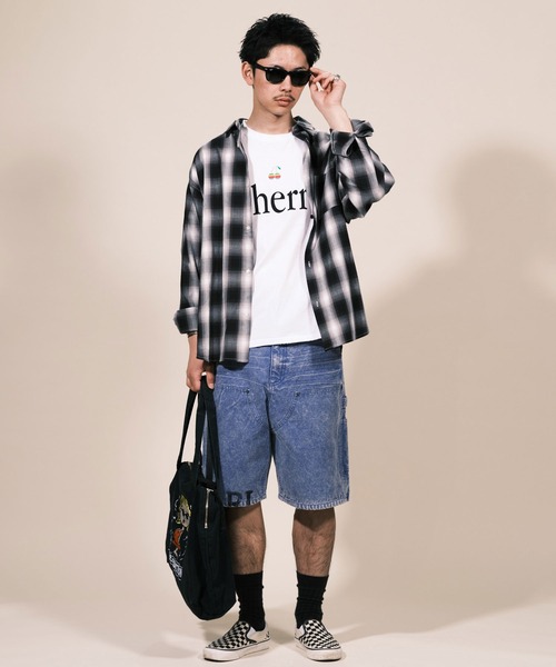 RePRODUCTION LABEL(リプロダクションレーベル)の「【ユニセックス】【RePRODUCTION LABEL / リプロダクションレーベル】ダックワイドハーフパンツ(その他パンツ・レディース・ブルー/チャコールグレー・FREE)」の22枚目の写真