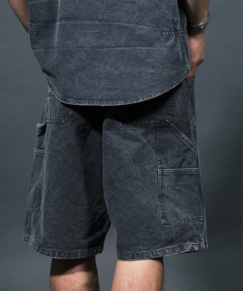 RePRODUCTION LABEL(リプロダクションレーベル)の「【ユニセックス】【RePRODUCTION LABEL / リプロダクションレーベル】ダックワイドハーフパンツ(その他パンツ・レディース・ブルー/チャコールグレー・FREE)」の5枚目の写真