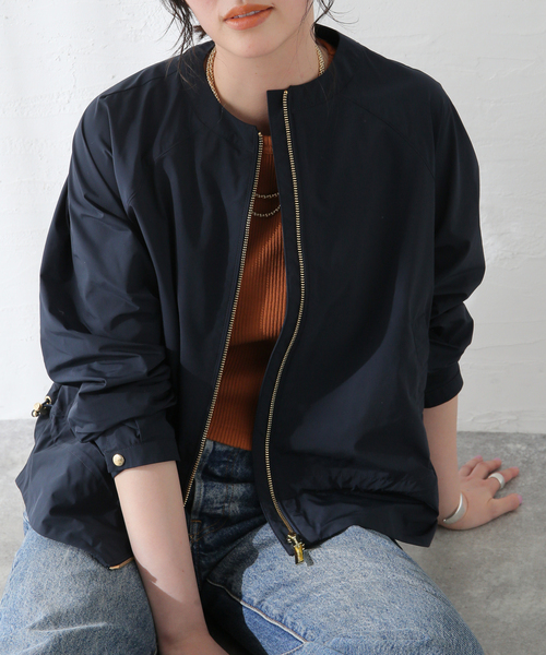 WOOLRICH（ウールリッチ）の「【WOOLRICH / ウールリッチ】CITYBOMBER：ブルゾン（ブルゾン・レディース・アイボリー/ブラック/ネイビー・SMALL）」の3枚目の写真