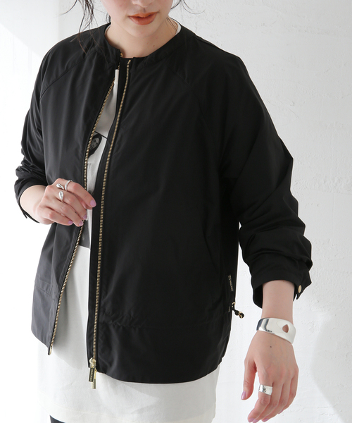 WOOLRICH（ウールリッチ）の「【WOOLRICH / ウールリッチ】CITYBOMBER：ブルゾン（ブルゾン・レディース・アイボリー/ブラック/ネイビー・SMALL）」の4枚目の写真