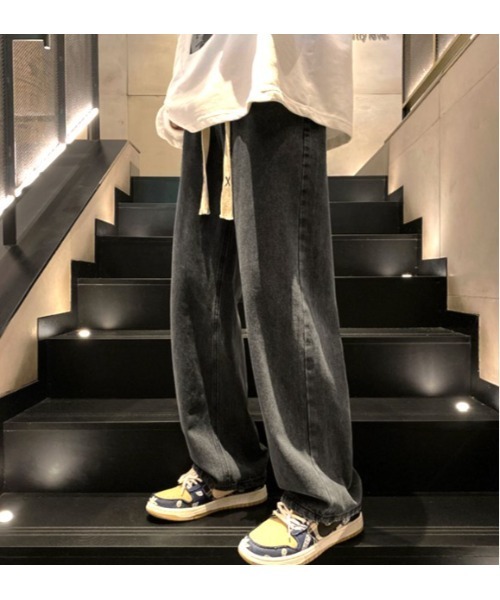 Sakka(サッカ)の「デニムイージーパンツ(デニムパンツ・メンズ・ブラック/インディゴブルー/ライトインディゴブルー・MEDIUM/LARGE/X-LARGE)」の2枚目の写真