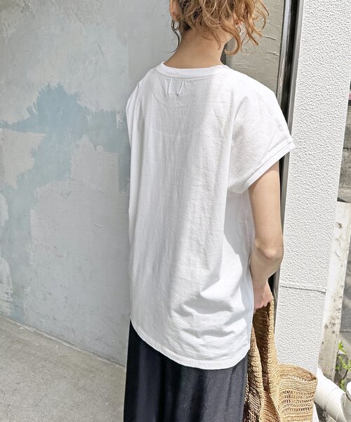Spick & Span（スピックアンドスパン）の「≪追加≫JEVOUSENPRIE Tシャツ（Tシャツ/カットソー・レディース・ブラック/ホワイト/ベージュ・FREE）」の8枚目の写真