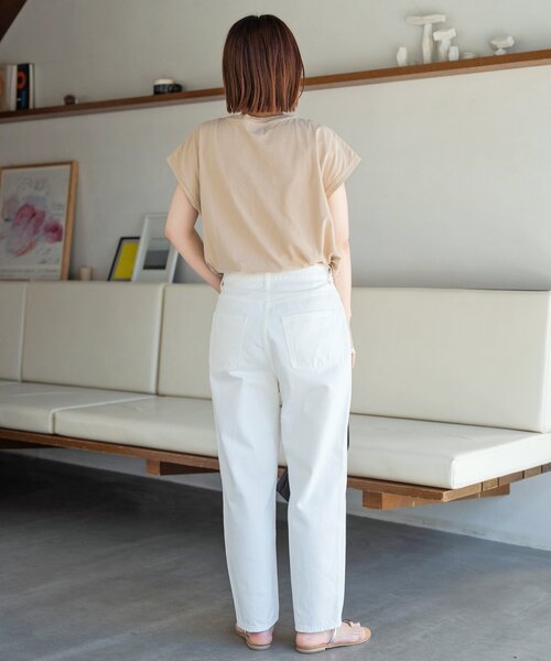 Spick & Span（スピックアンドスパン）の「≪追加≫JEVOUSENPRIE Tシャツ（Tシャツ/カットソー・レディース・ブラック/ホワイト/ベージュ・FREE）」の19枚目の写真