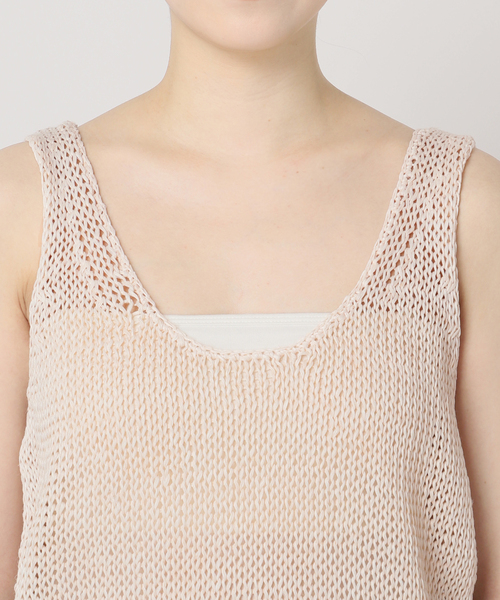 【Plage】 CRAFT タンク　ベージュ plage（プラージュ）の「CRAFT タンク（タンクトップ）」 - WEAR