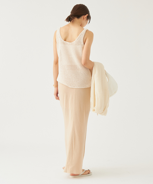 【Plage】 CRAFT タンク　ベージュ plage（プラージュ）の「CRAFT タンク（タンクトップ）」 - WEAR