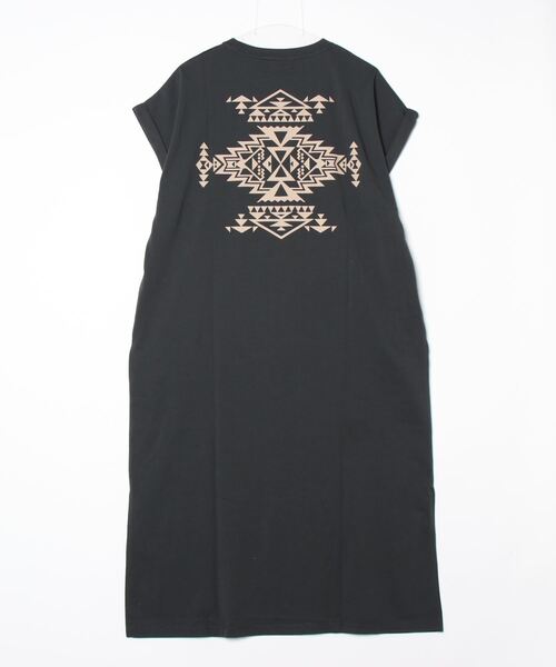 ペンデルトン ワンピース レディース PENDLETON グレー F ネイティブ柄