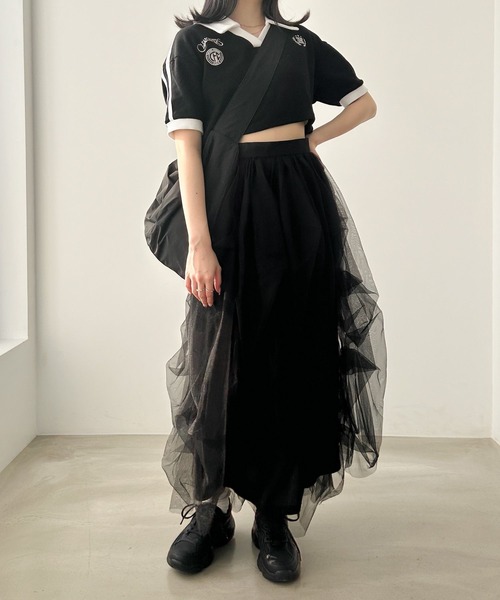 Heather(ヘザー)の「ワッフルゲームTEE 120025(Tシャツ/カットソー・レディース・ホワイト×ネイビー/ホワイト×グレー/ブラック×ホワイト・FREE)」の10枚目の写真