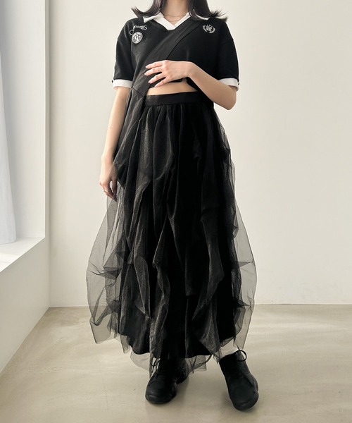 Heather(ヘザー)の「ワッフルゲームTEE 120025(Tシャツ/カットソー・レディース・ホワイト×ネイビー/ホワイト×グレー/ブラック×ホワイト・FREE)」の11枚目の写真