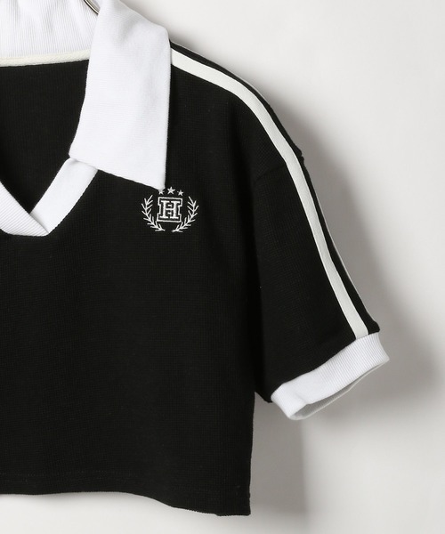 Heather(ヘザー)の「ワッフルゲームTEE 120025(Tシャツ/カットソー・レディース・ホワイト×ネイビー/ホワイト×グレー/ブラック×ホワイト・FREE)」の18枚目の写真