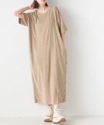OMNES | パイル半袖スリットワンピース(ワンピース)