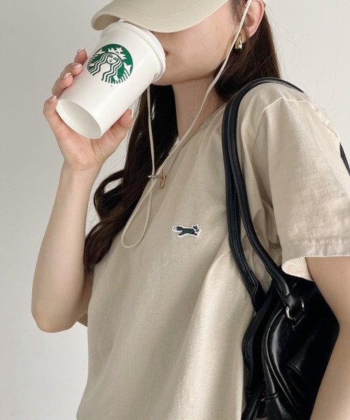 PENNEYS(ぺニーズ)の「【 PENNEY'S / ぺニーズ 】フォックス クルー Tシャツ THE FOX CREW SS TEE(Tシャツ/カットソー・レディース・ベージュ/ホワイト/ブラック/ネイビー・M/XL/L)」の3枚目の写真