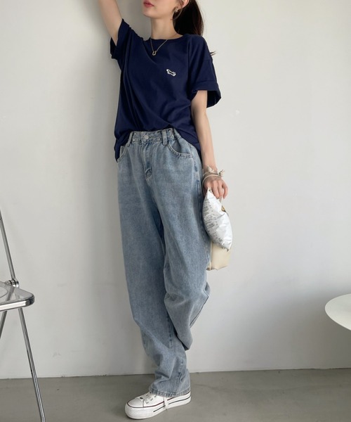PENNEYS(ぺニーズ)の「【 PENNEY'S / ぺニーズ 】フォックス クルー Tシャツ THE FOX CREW SS TEE(Tシャツ/カットソー・レディース・ベージュ/ホワイト/ブラック/ネイビー・M/XL/L)」の18枚目の写真